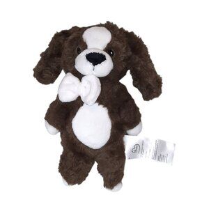 Little Miracles Brown & White Dog Puppy Plush Stuffed Toy 11"